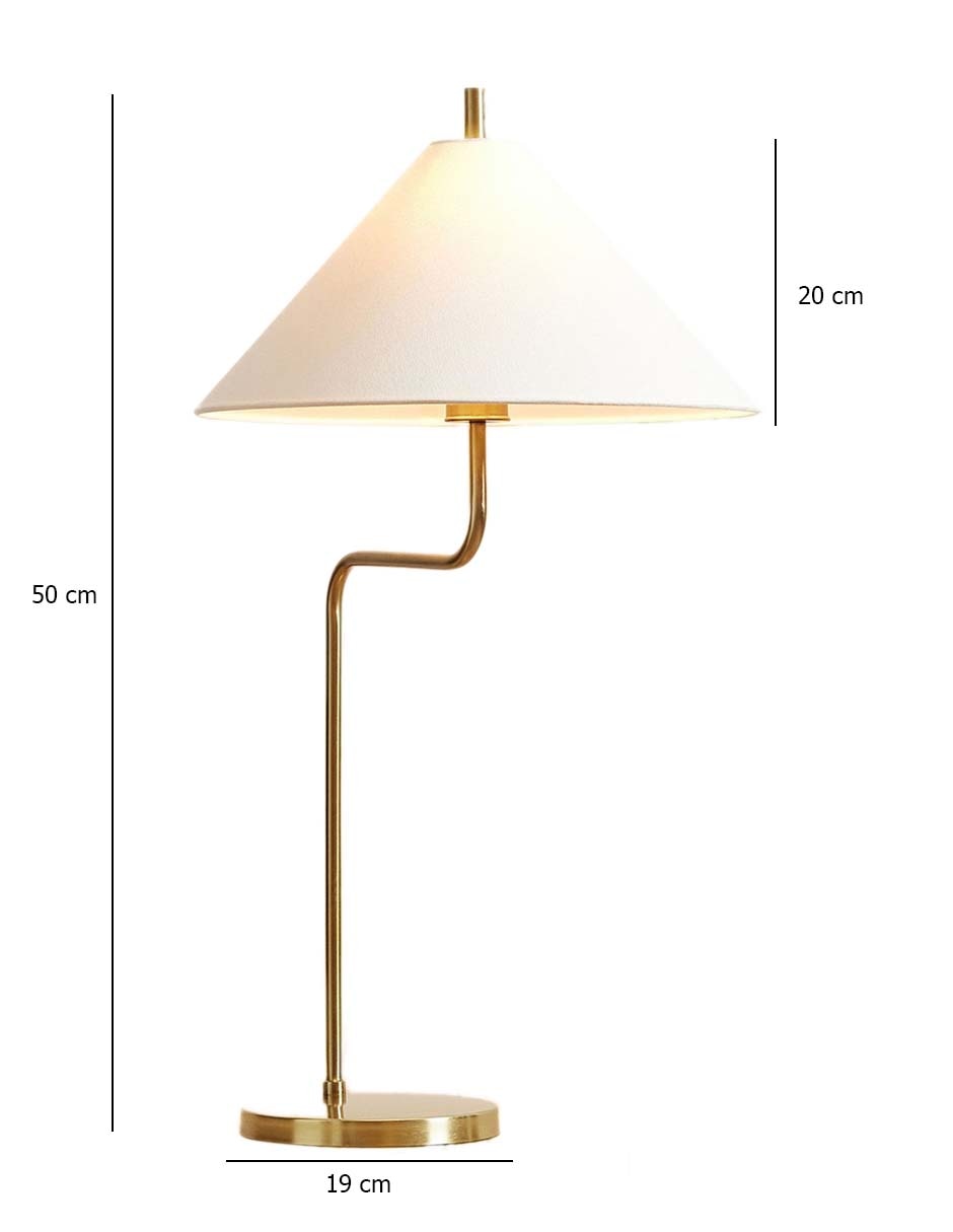 Lámpara de mesa incandescente y LED Monroe 6