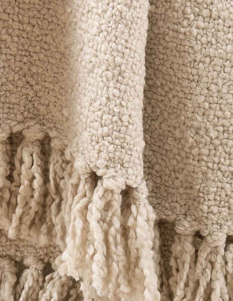 FRAZADA PB FUZZY, 127 X 152 CM, BEIGE