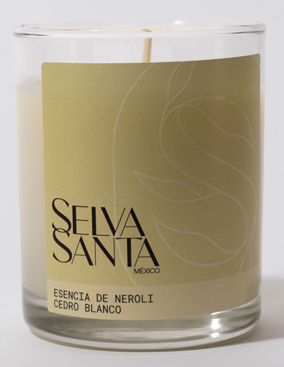 Vela aromática Selva Santa aroma neroli y cedro blanco