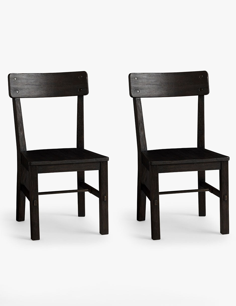 Set sillas 2 piezas Benchwright de madera 2