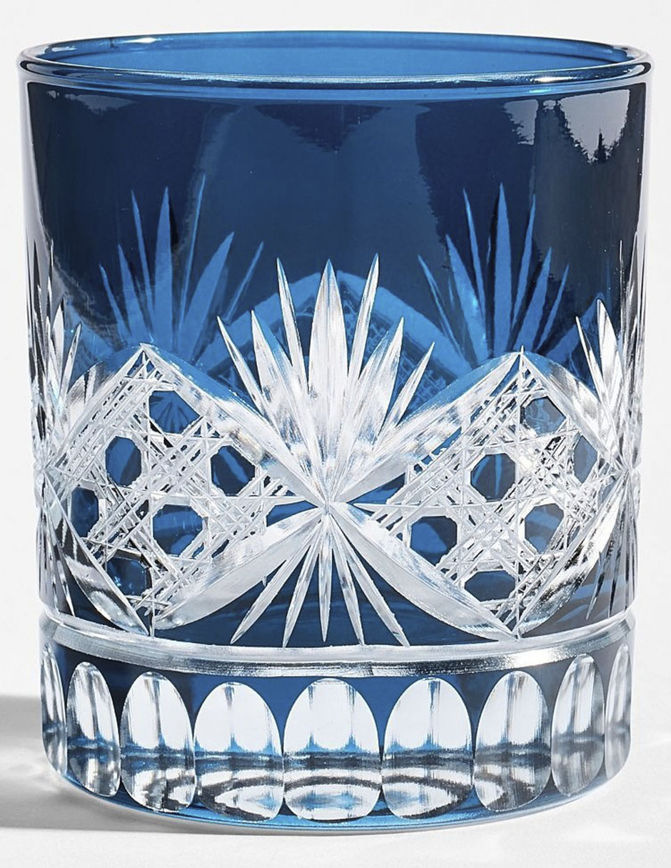 Set vaso para agua Antique Cut de vidrio con 4 piezas