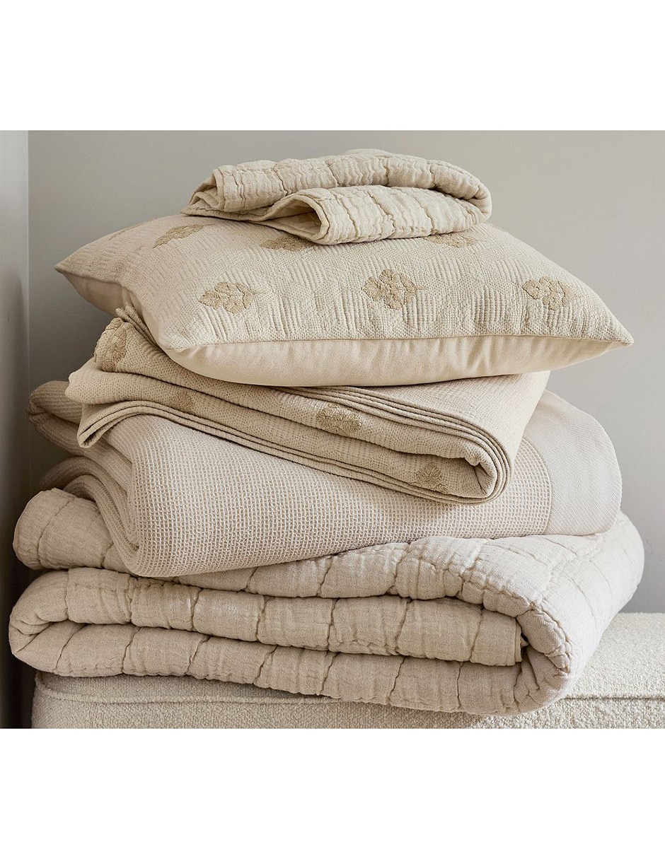 COLCHA PB NATALIE MEZCLA MA, KS, BEIGE