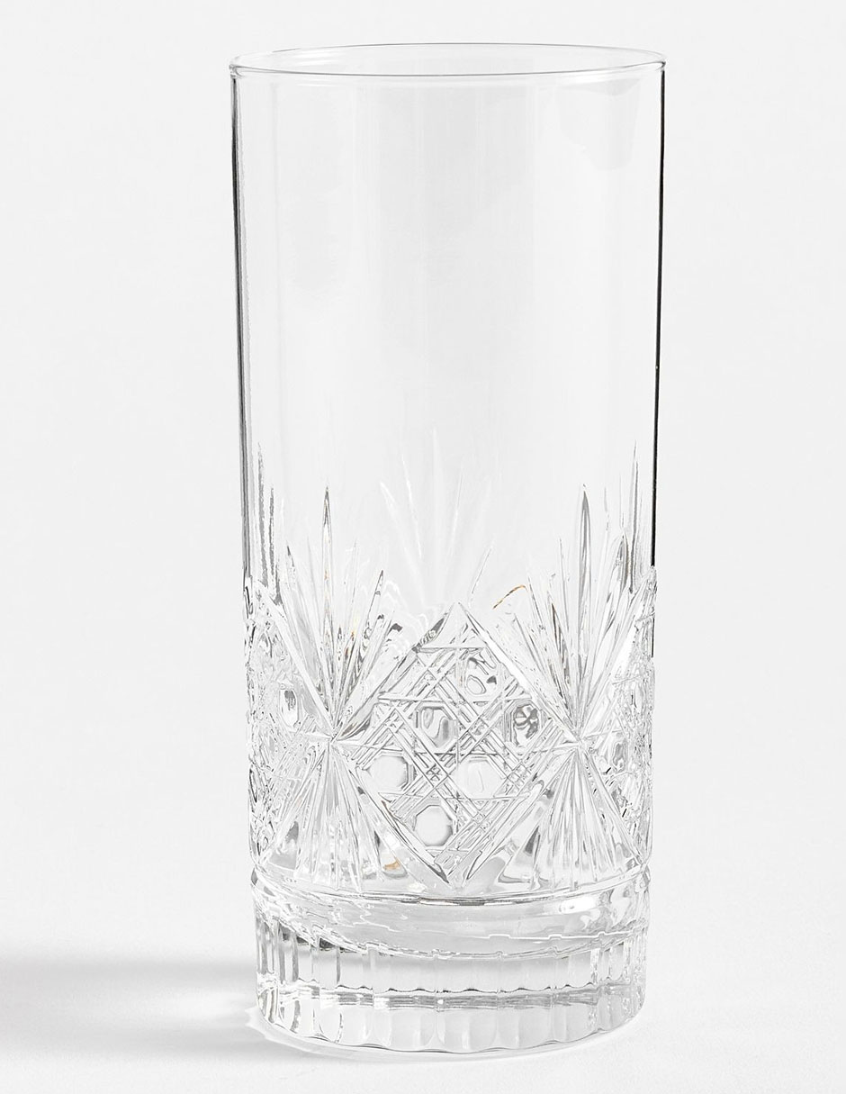 Vaso High Ball Antique de cristal