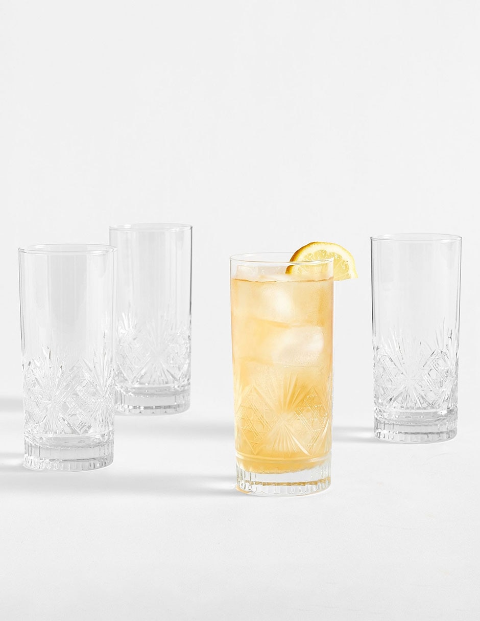 Vaso High Ball Antique de cristal 2