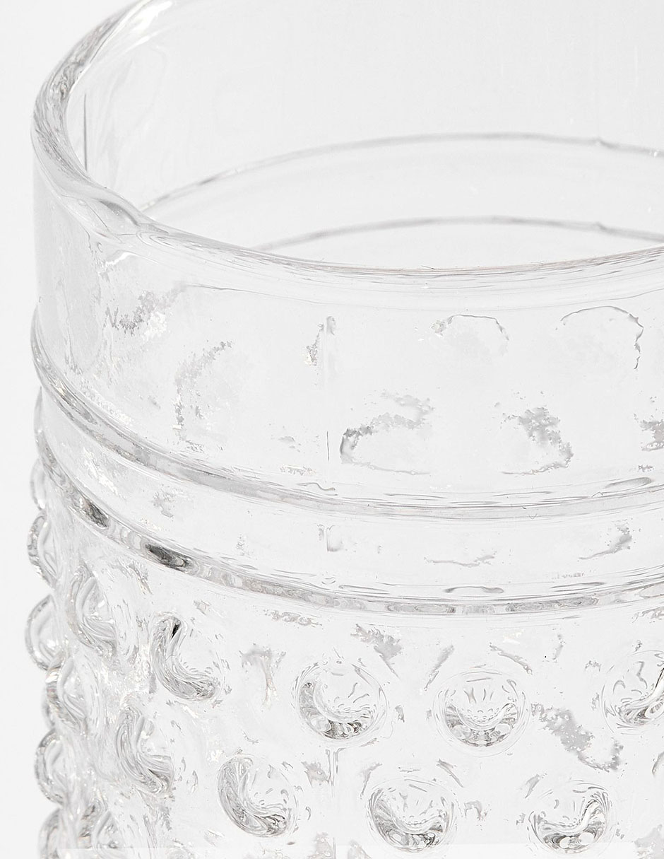 Set vaso High Ball Hobnail de vidrio con 4 piezas 4
