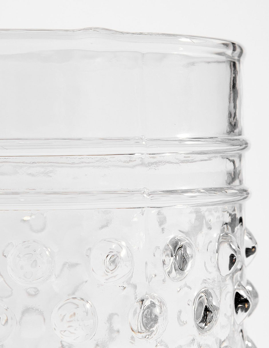 Set vasos Hobnail de vidrio con 4 piezas 4