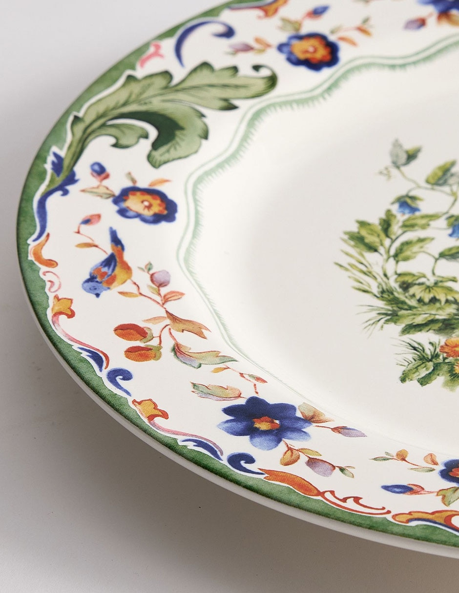 Set platos trinche Botanical de gres 4 piezas 2