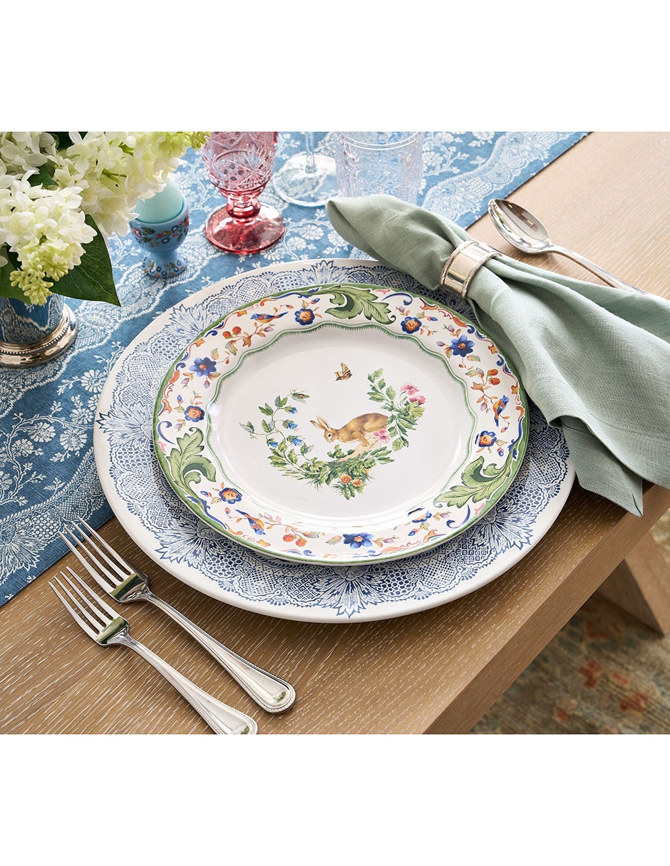 Set platos trinche Botanical de gres 4 piezas 4