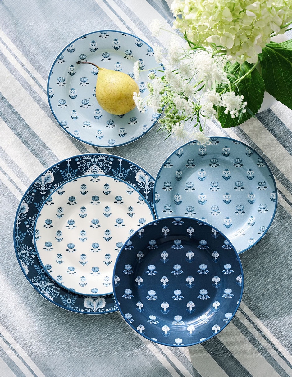 Set de plato para postre Kravet de gres 4 piezas 2
