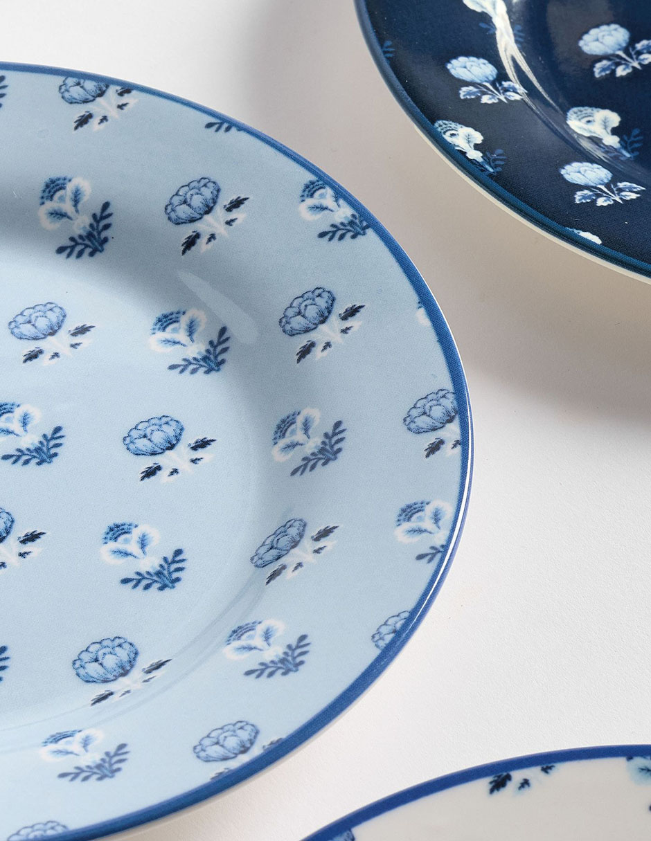 Set de plato para postre Kravet de gres 4 piezas 5