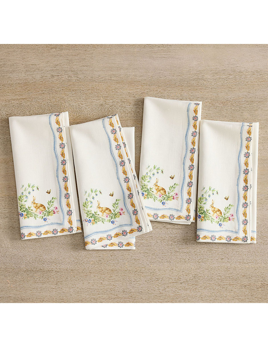Set servilleta Bunny de algodón 4 piezas Set servilleta Bunny de algodón 4 piezas