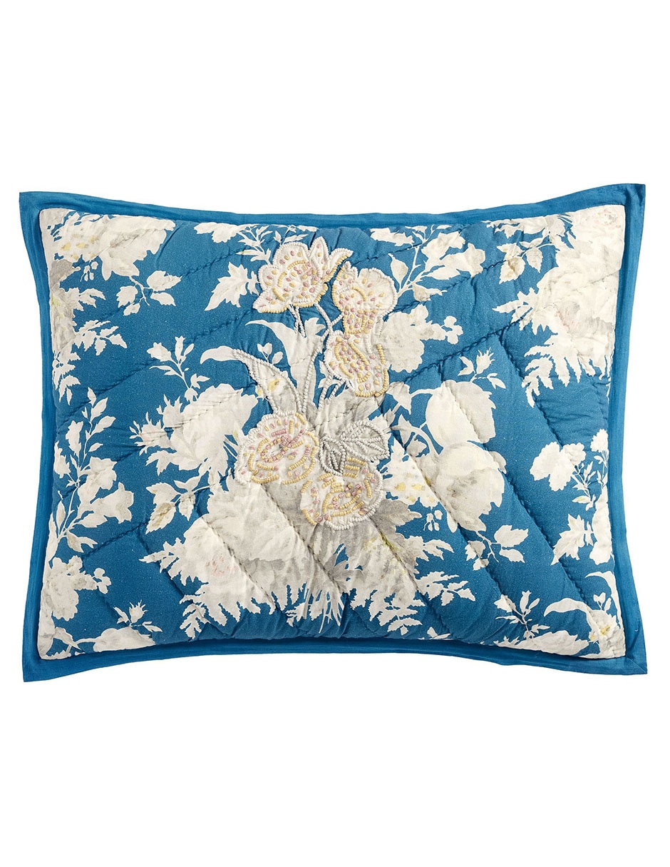 Funda para almohada Pb Bethany Blue Fl