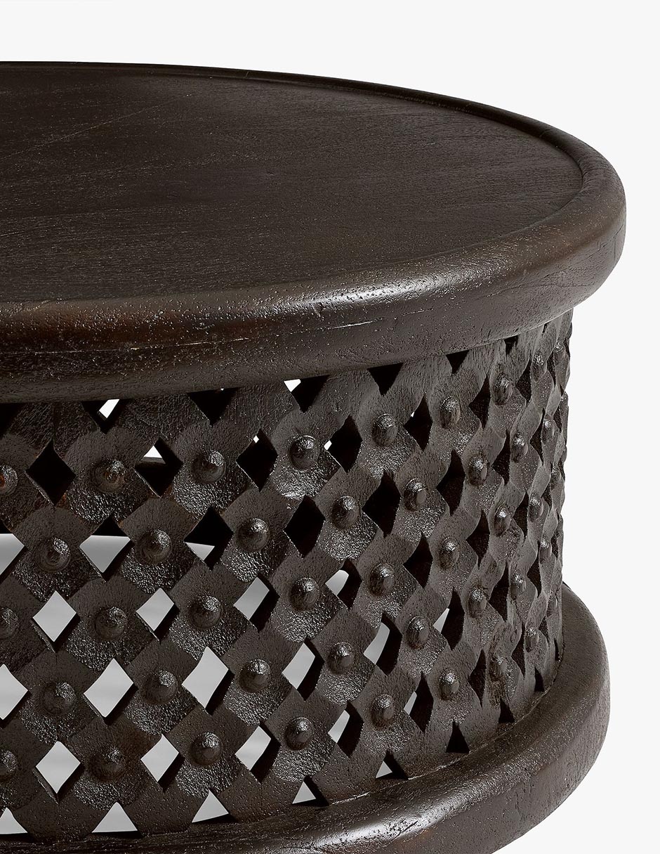 Mesa lateral Bodega de madera mango 3