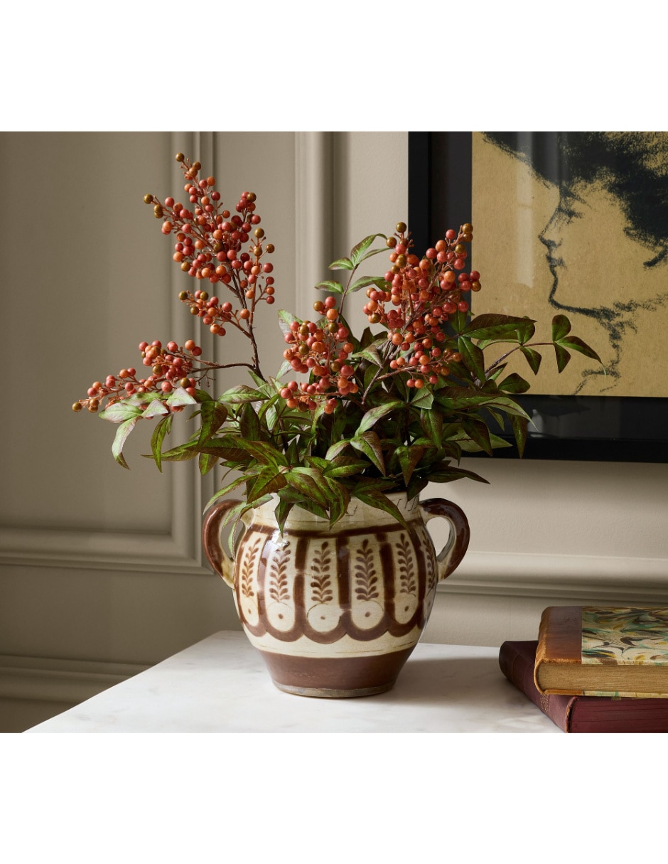 Florero Printed de arcilla de terracota 3