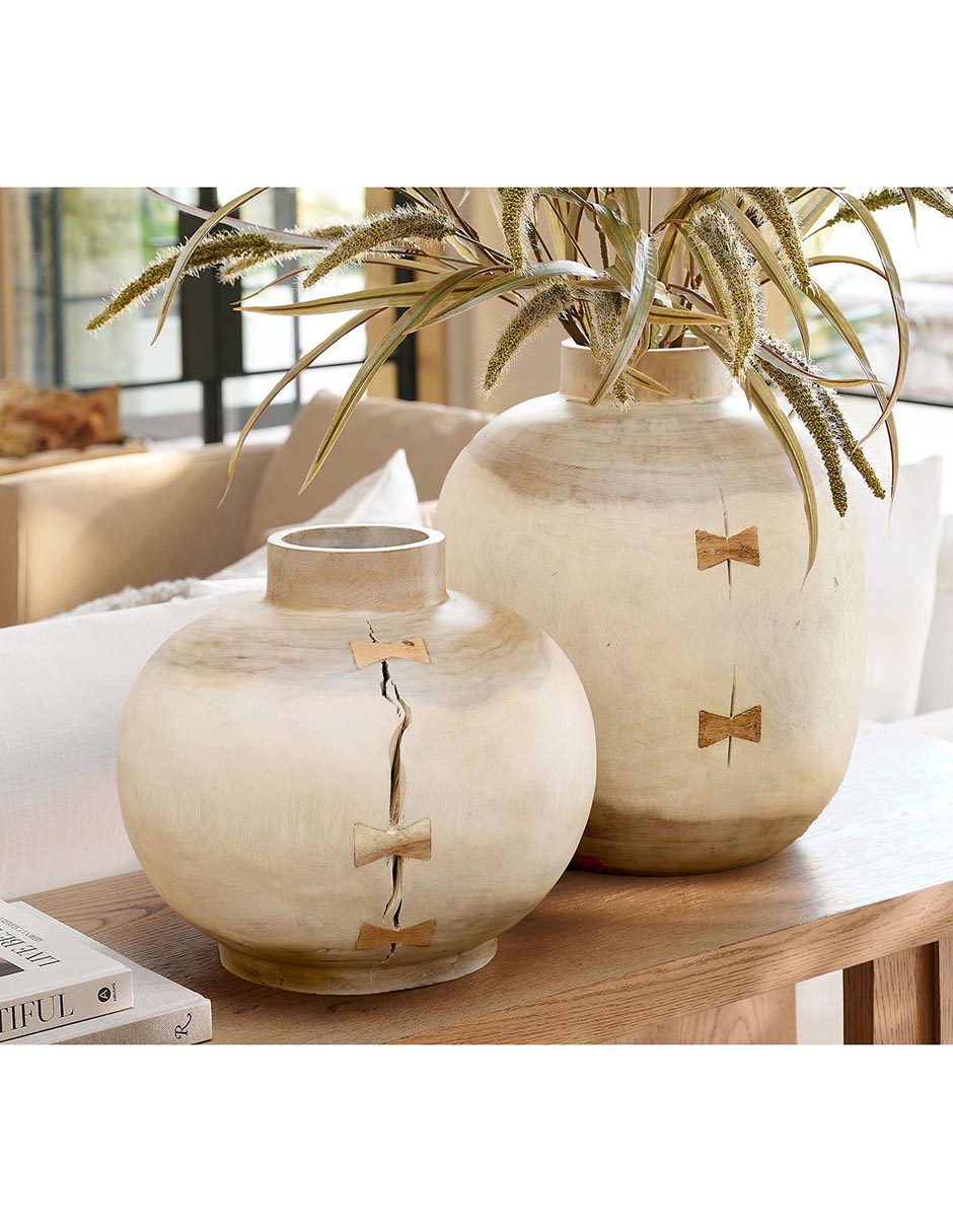 Florero Pb Butterfly Joint de madera 4