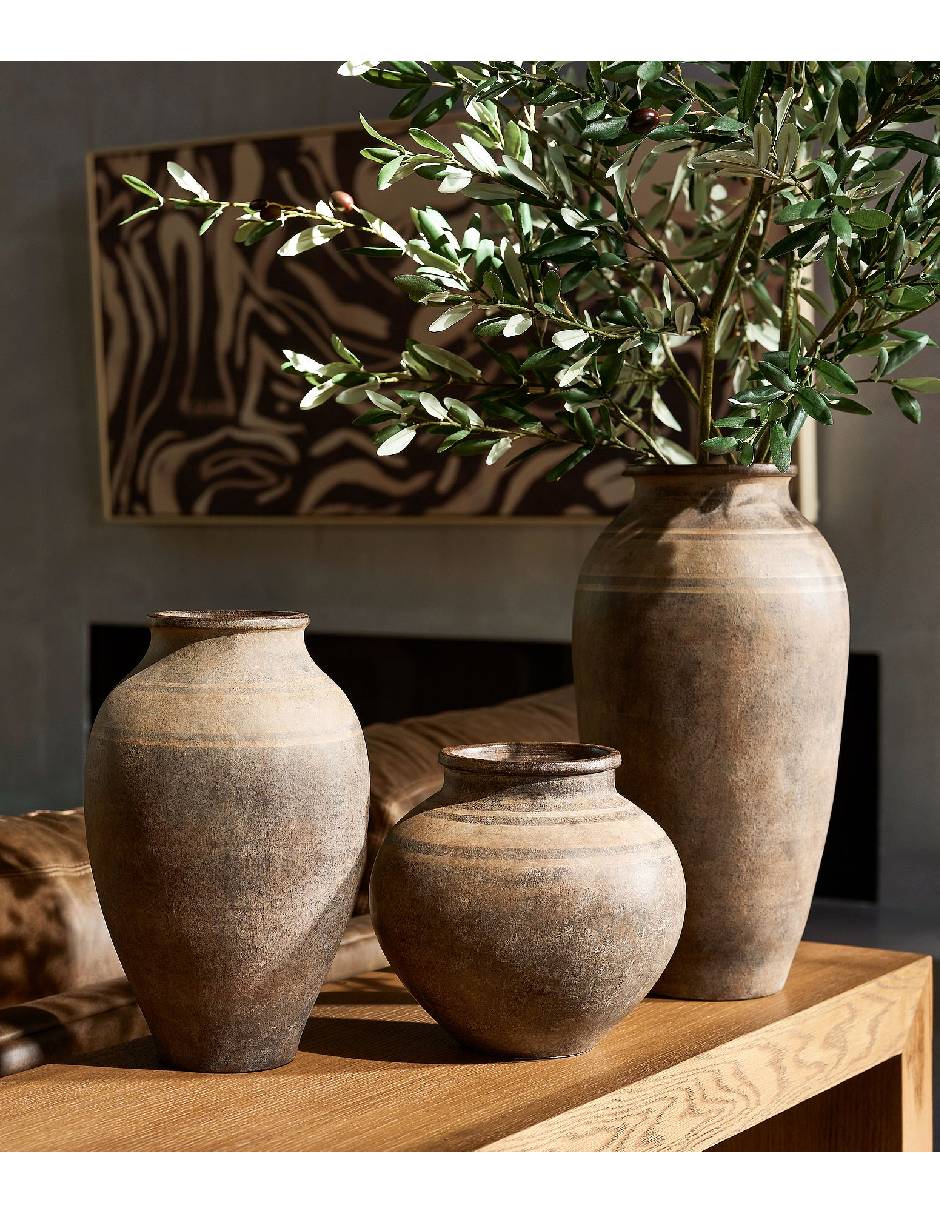 Florero Terracota Striped 3