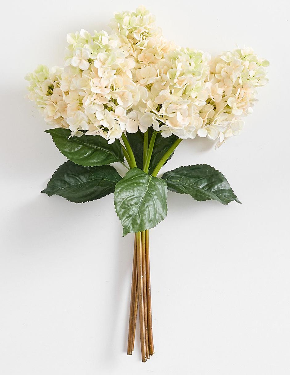 Ramo de hortensia decorativos Faux Bundle 2