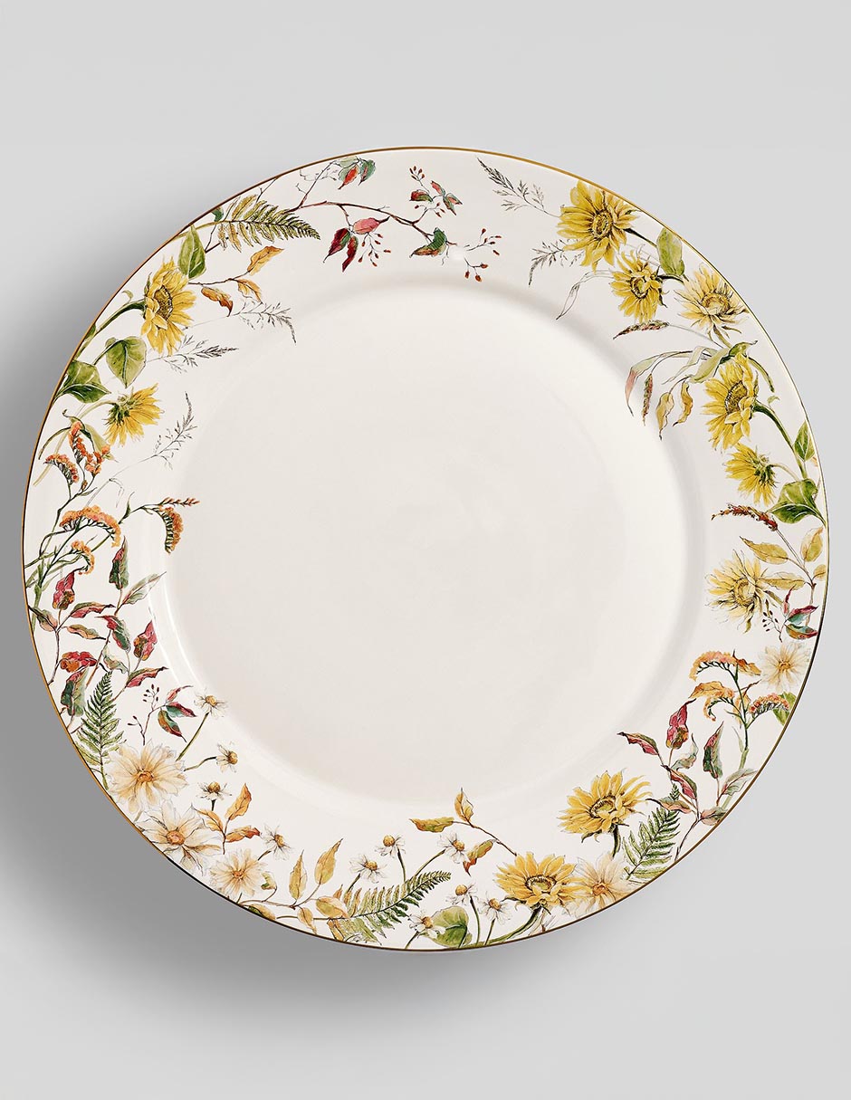 Set plato base Bedford Harvest de cerámica 4 piezas
