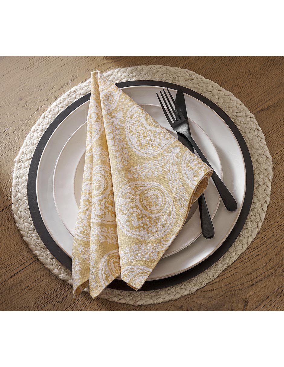 SET SERVILLETA P, 50 X 50 CM, AMARILLO
