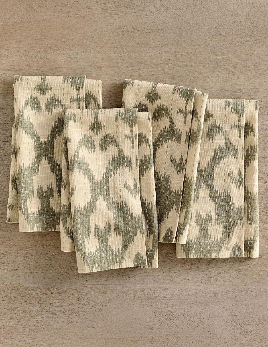 Set servilleta Kantha de algodón 4 piezas