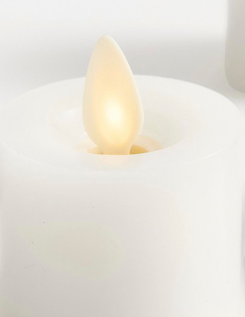 Set vela taper decorativa Premium Flickering 4 piezas 4