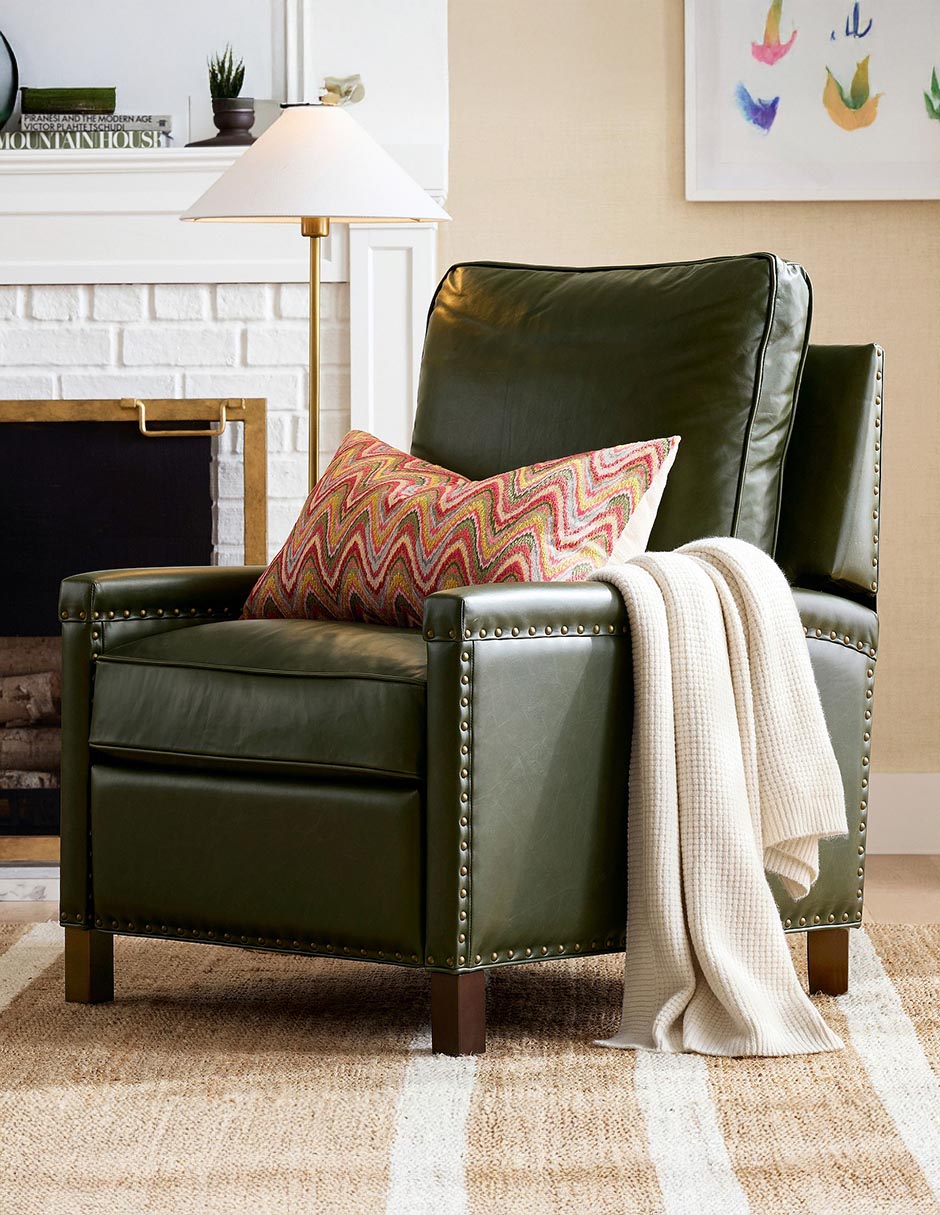 Reclinable Tyler de cuero 3