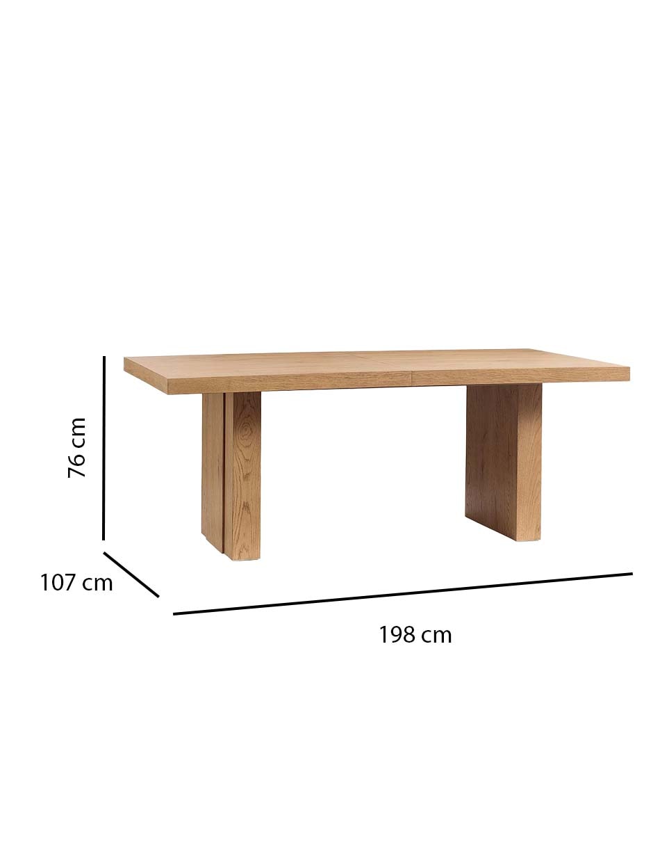 Mesa de comedor Aldon de madera 9