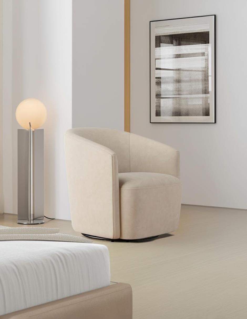 Sillón Preston de piel