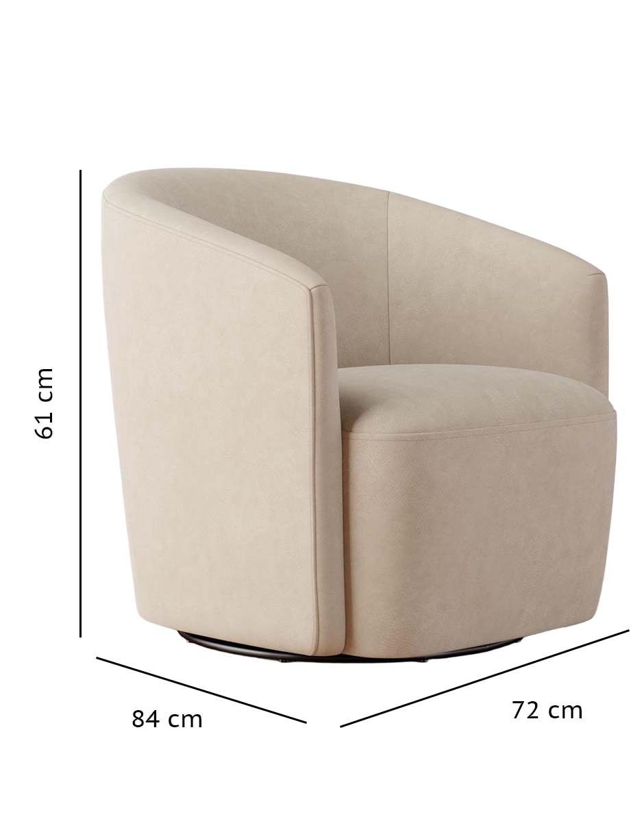 Sillón Preston de piel 3