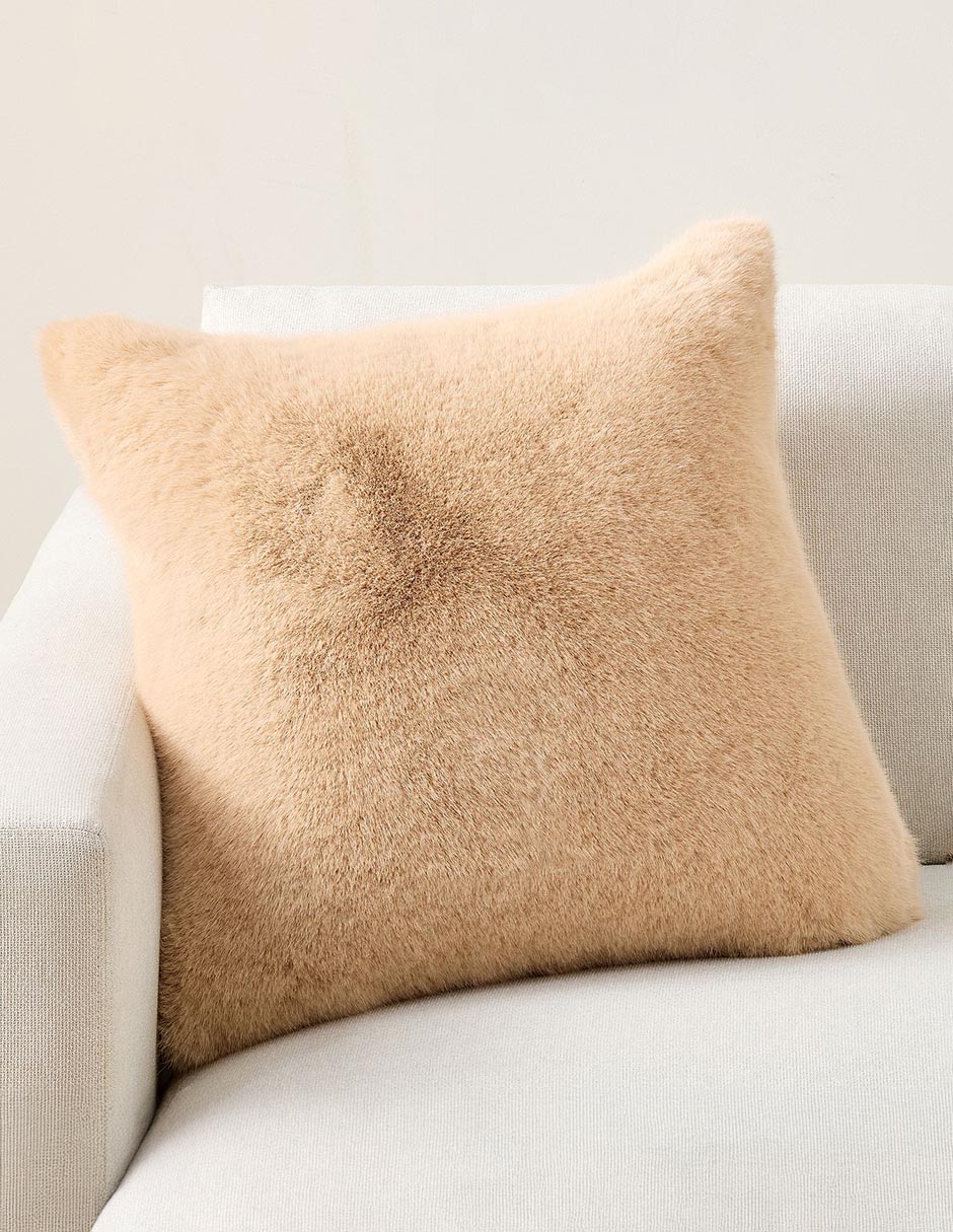 Funda cojín Faux Fur Mink