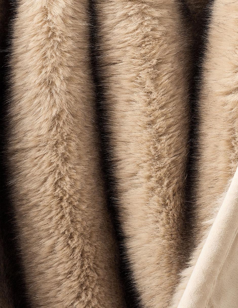 Frazada tejido plano Faux Fur 4