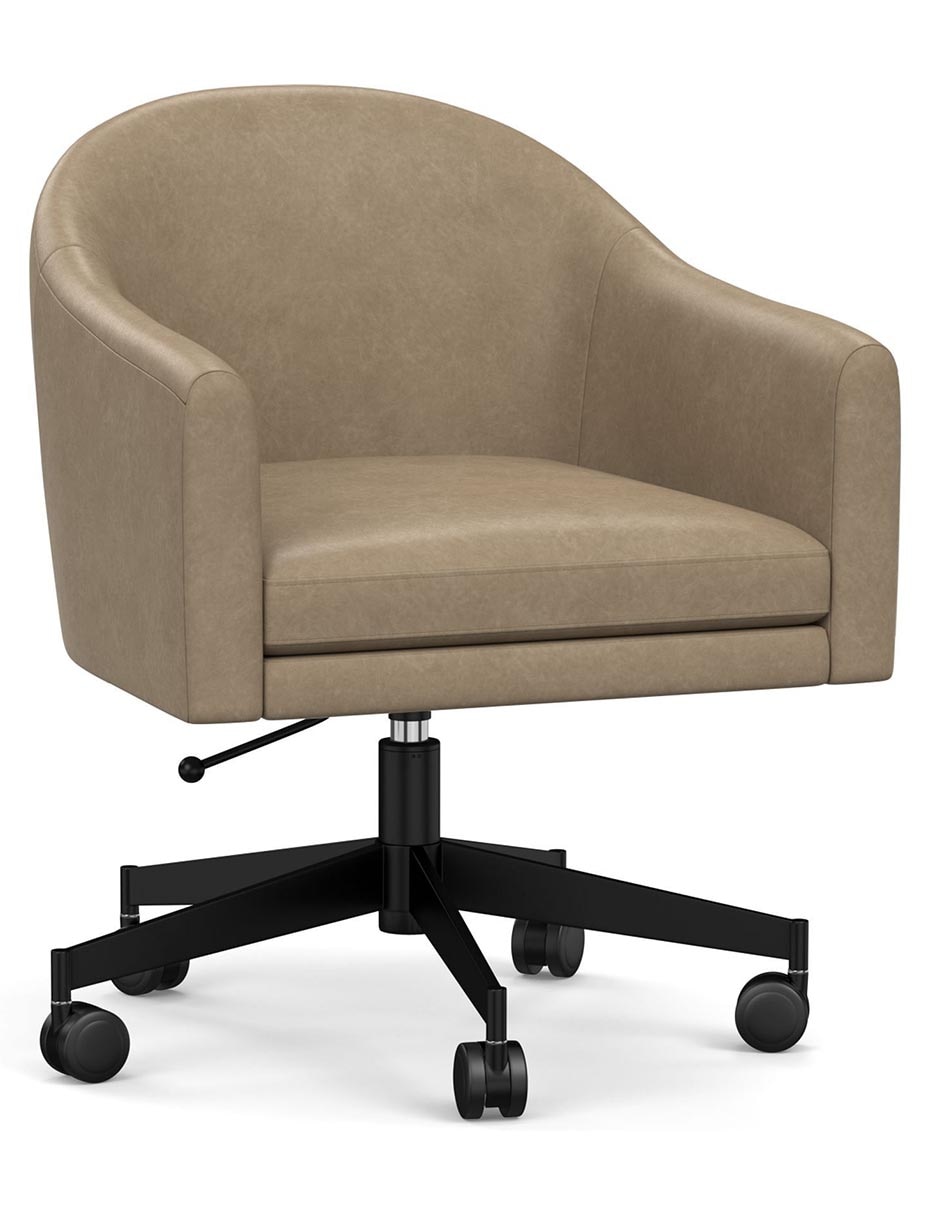 Silla escritorio Gideon de cuero