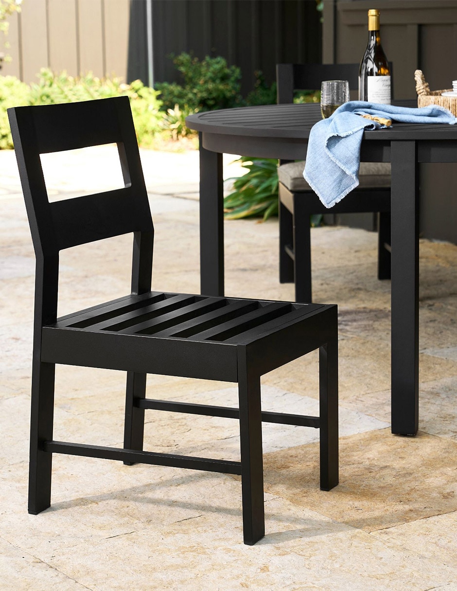 Silla sin brazos Malibú de metal Silla sin brazos Malibú de metal