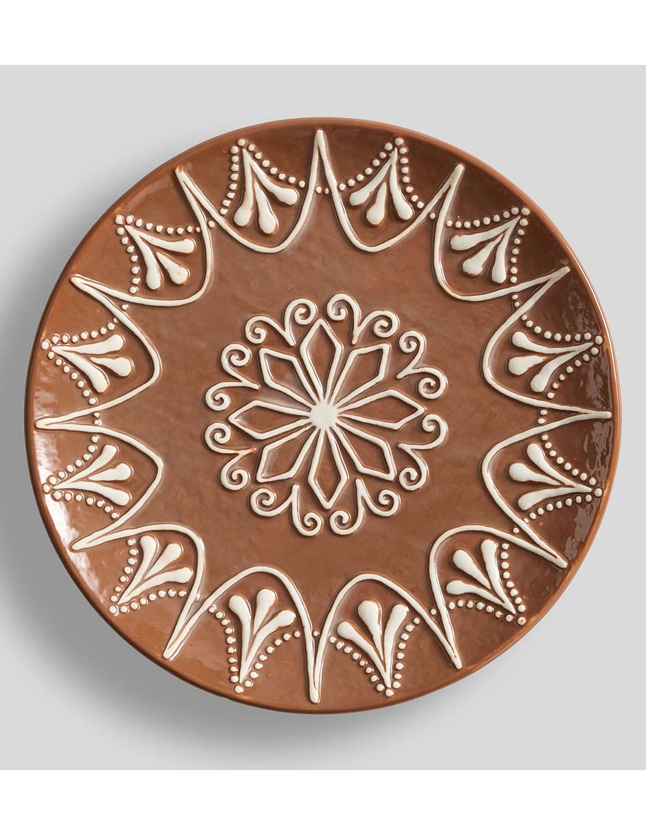 Plato ensalada navideño Gingerbread de cerámica