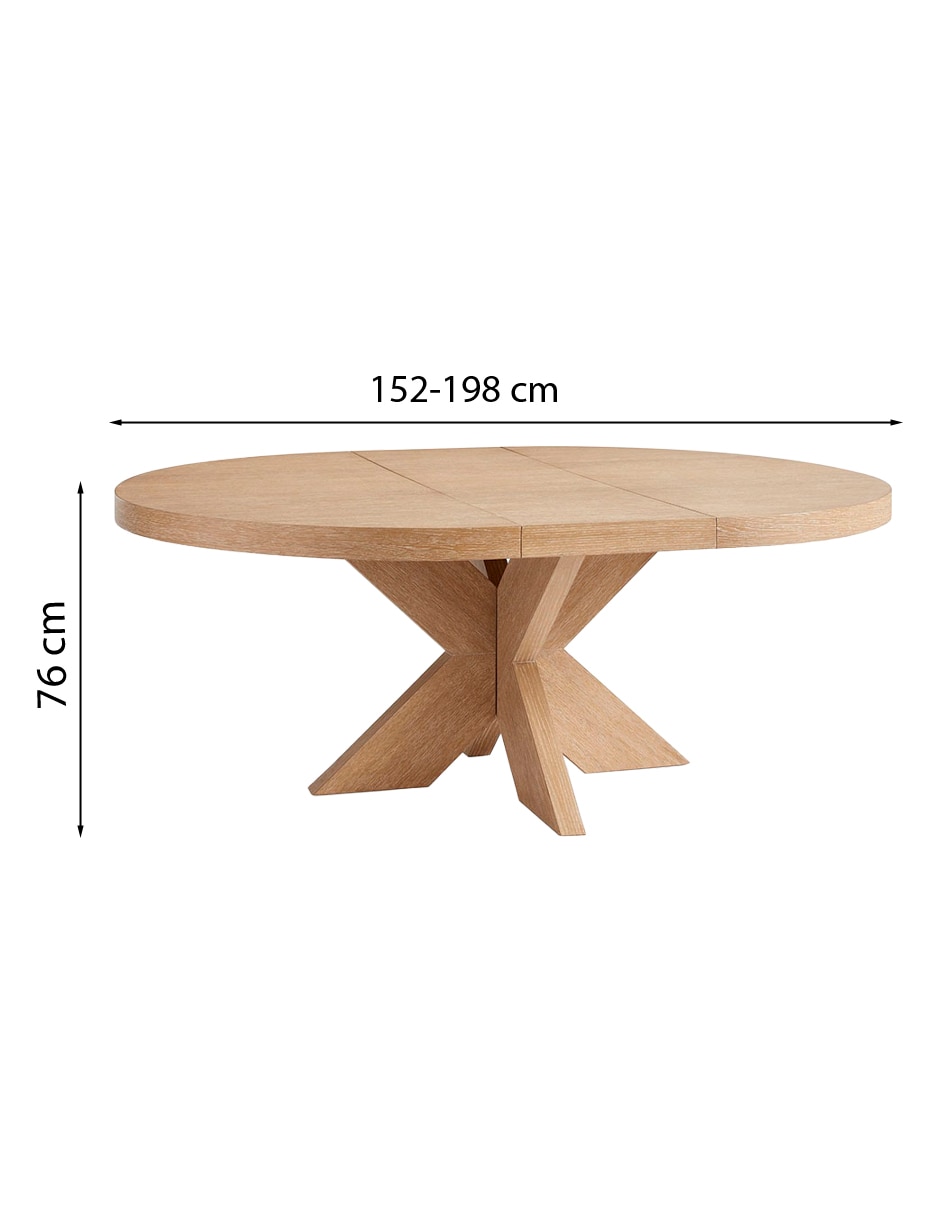 Mesa de comedor extendible armable Modern Farmhouse 11