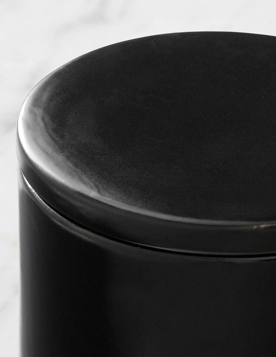 Frasco de almacenamiento Matte Black de porcelana 2