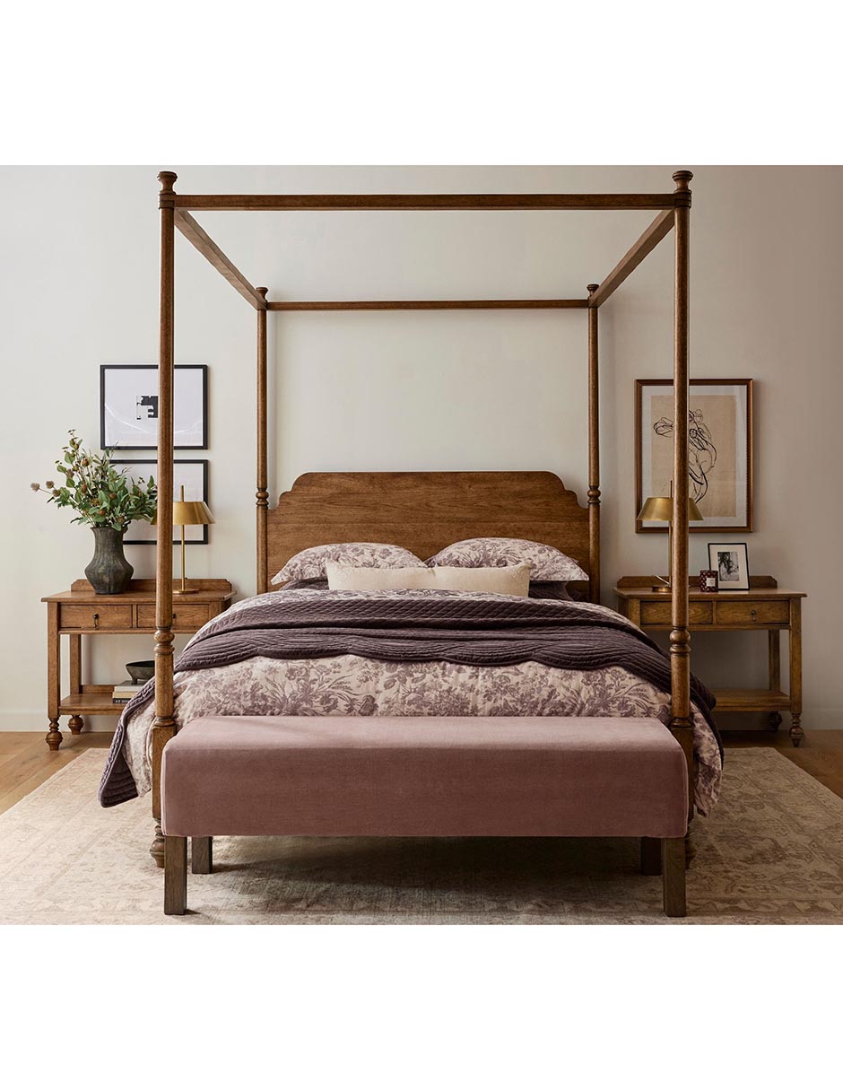 Cama Summerville de madera king size