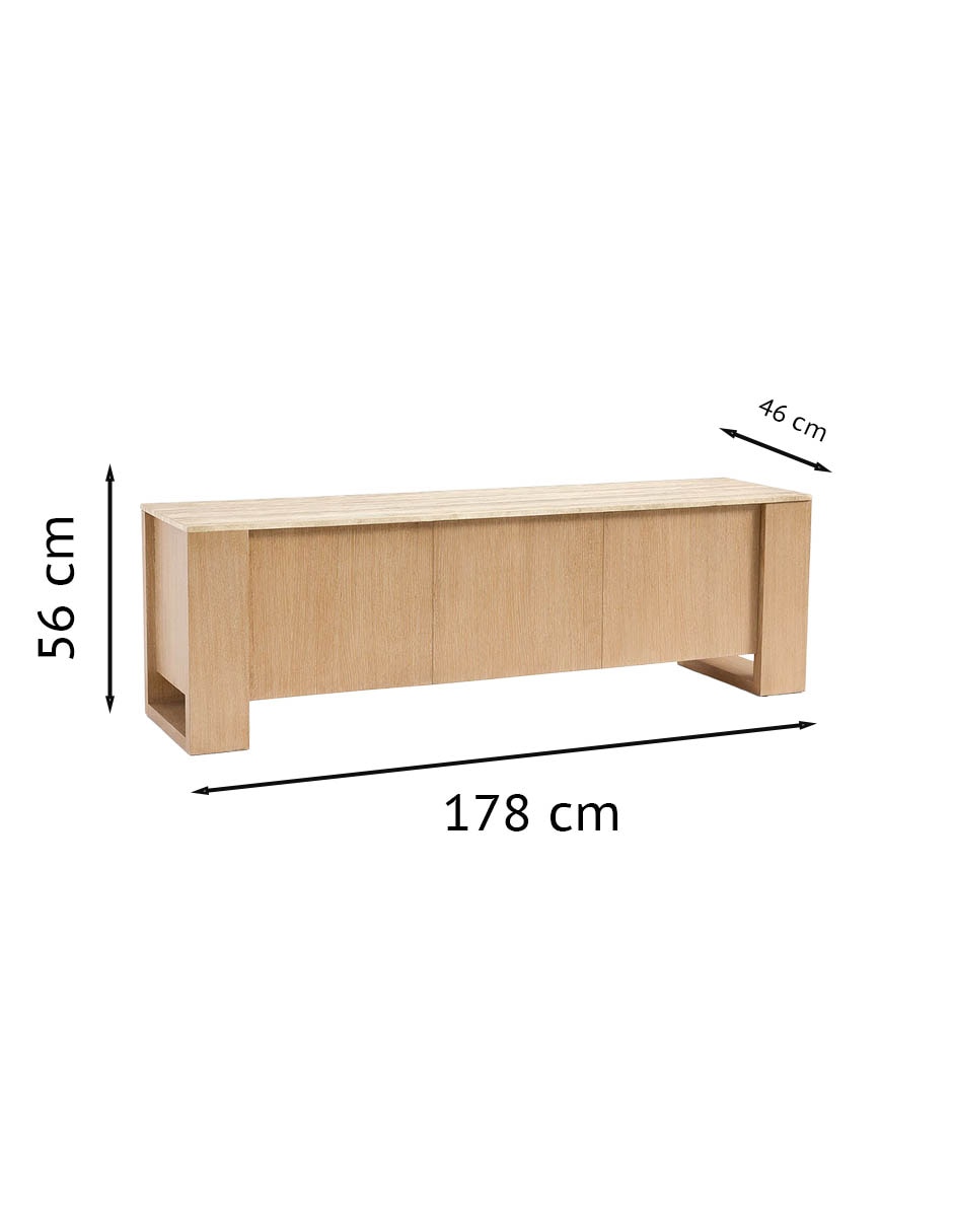 Consola Travertine de madera 8