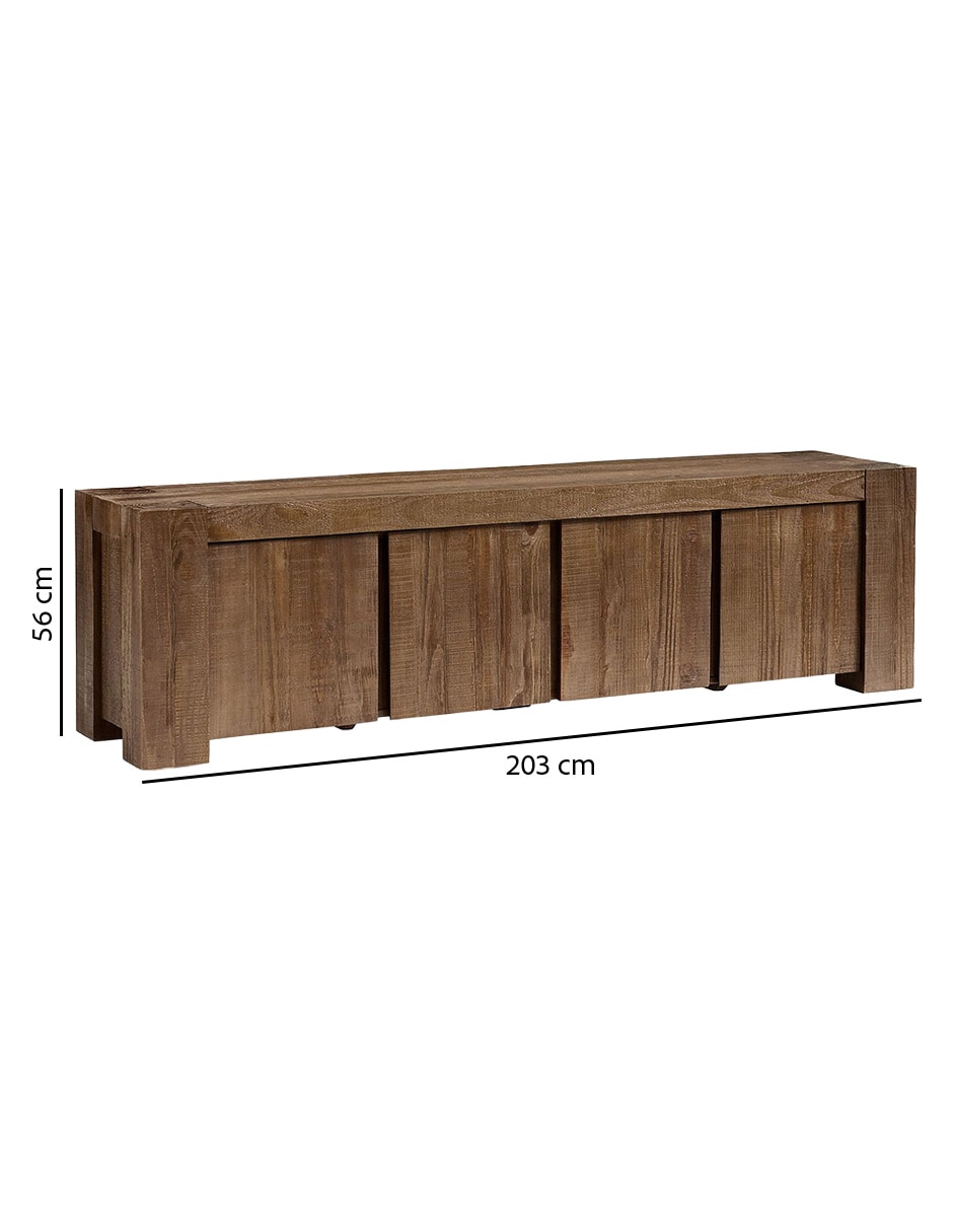 Mueble de tv Rockport de madera 12