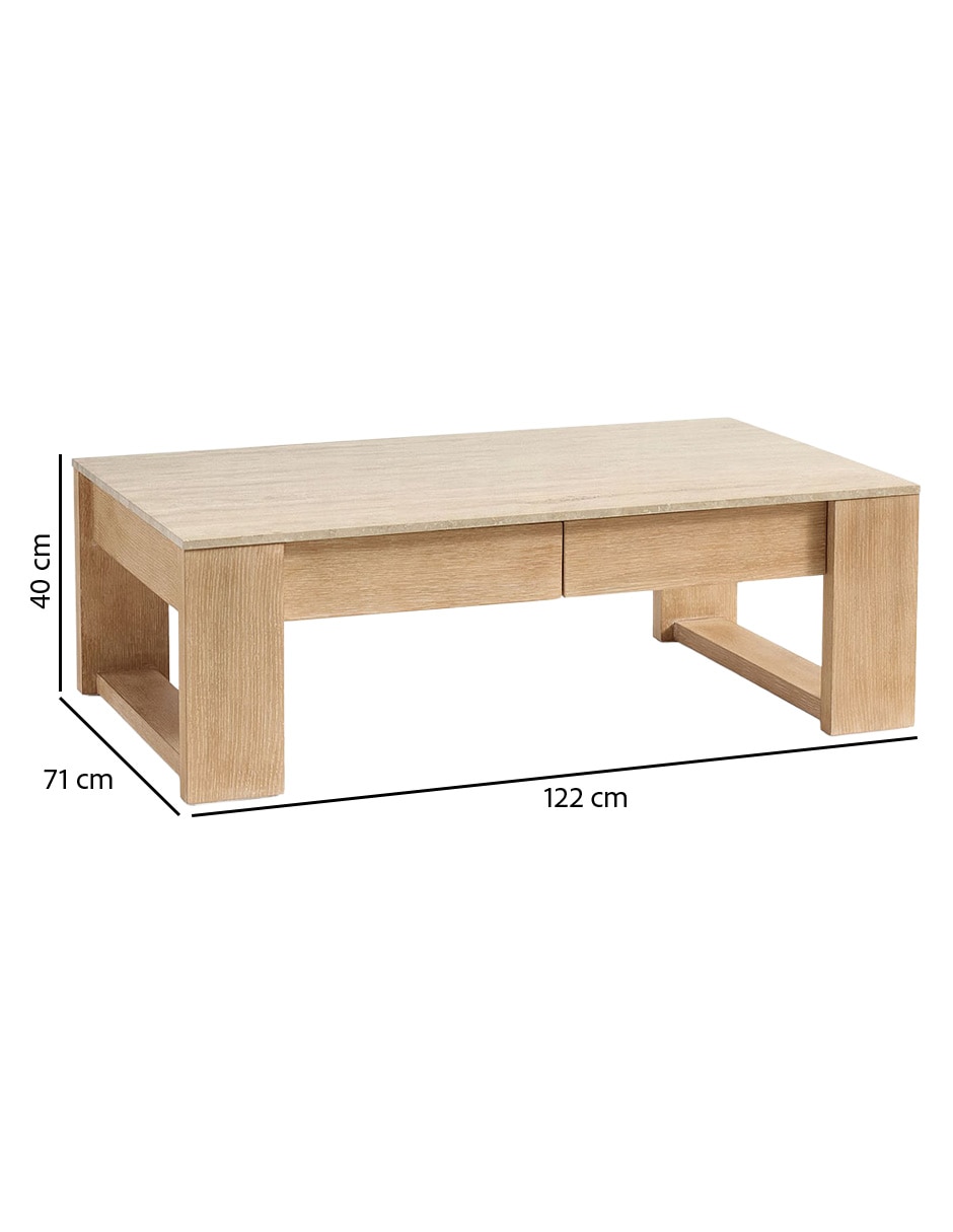 Mesa de centro Travertine 9