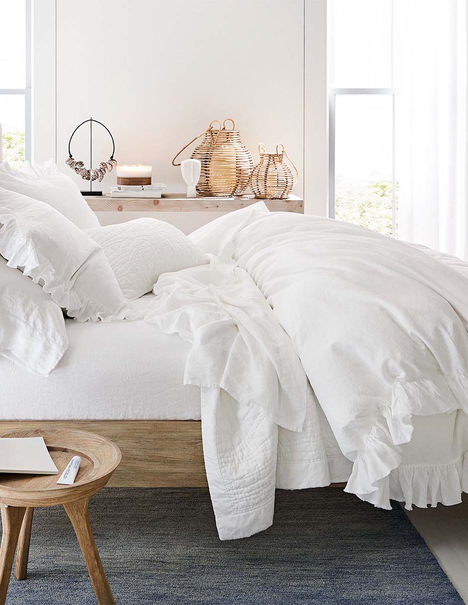 Duvet Belgian Fringe Ruffle