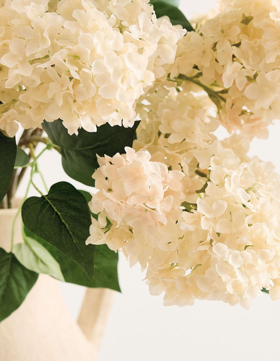 Ramo de hortensia decorativo Cream Lilac 2