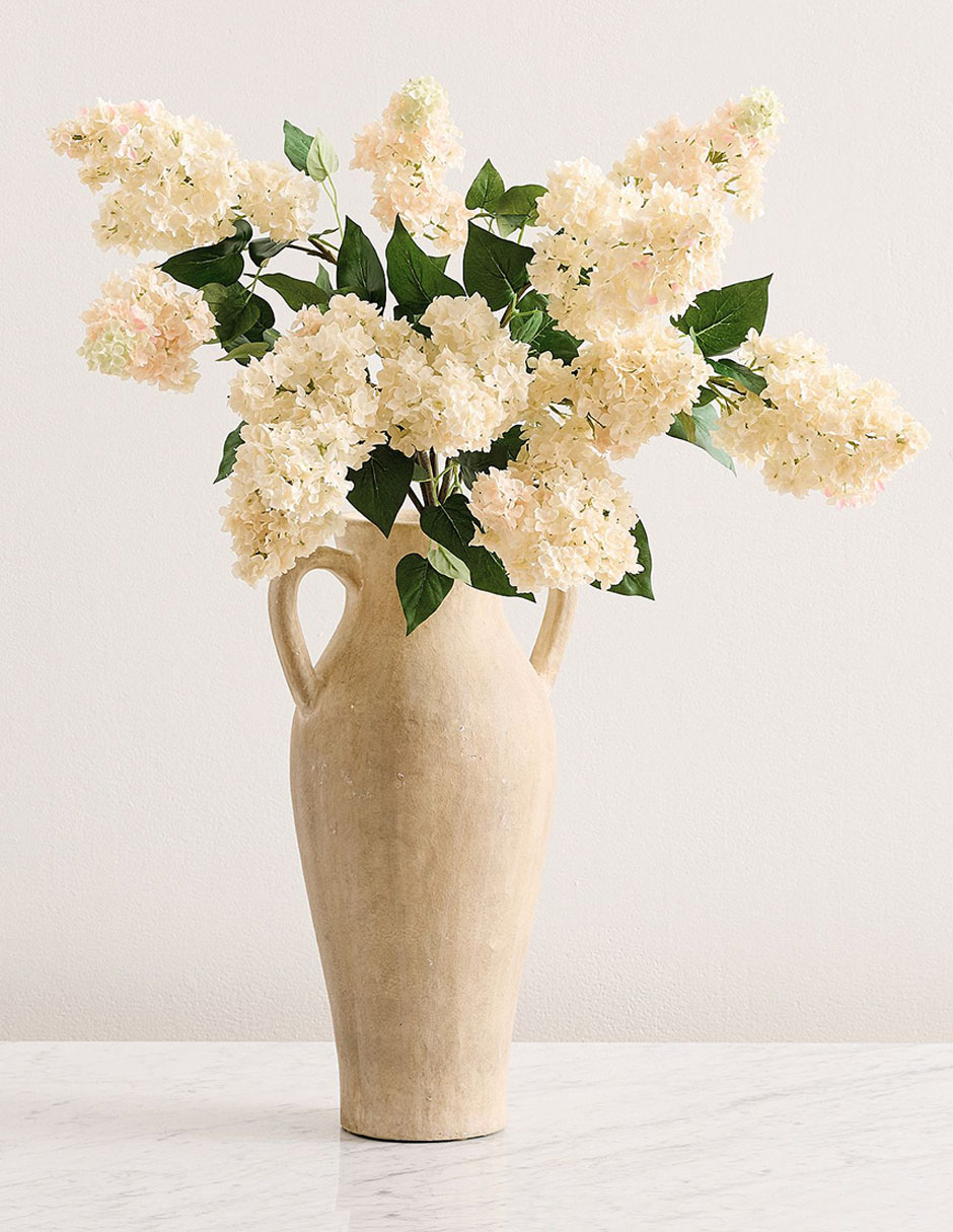 Ramo de hortensia decorativo Cream Lilac 3
