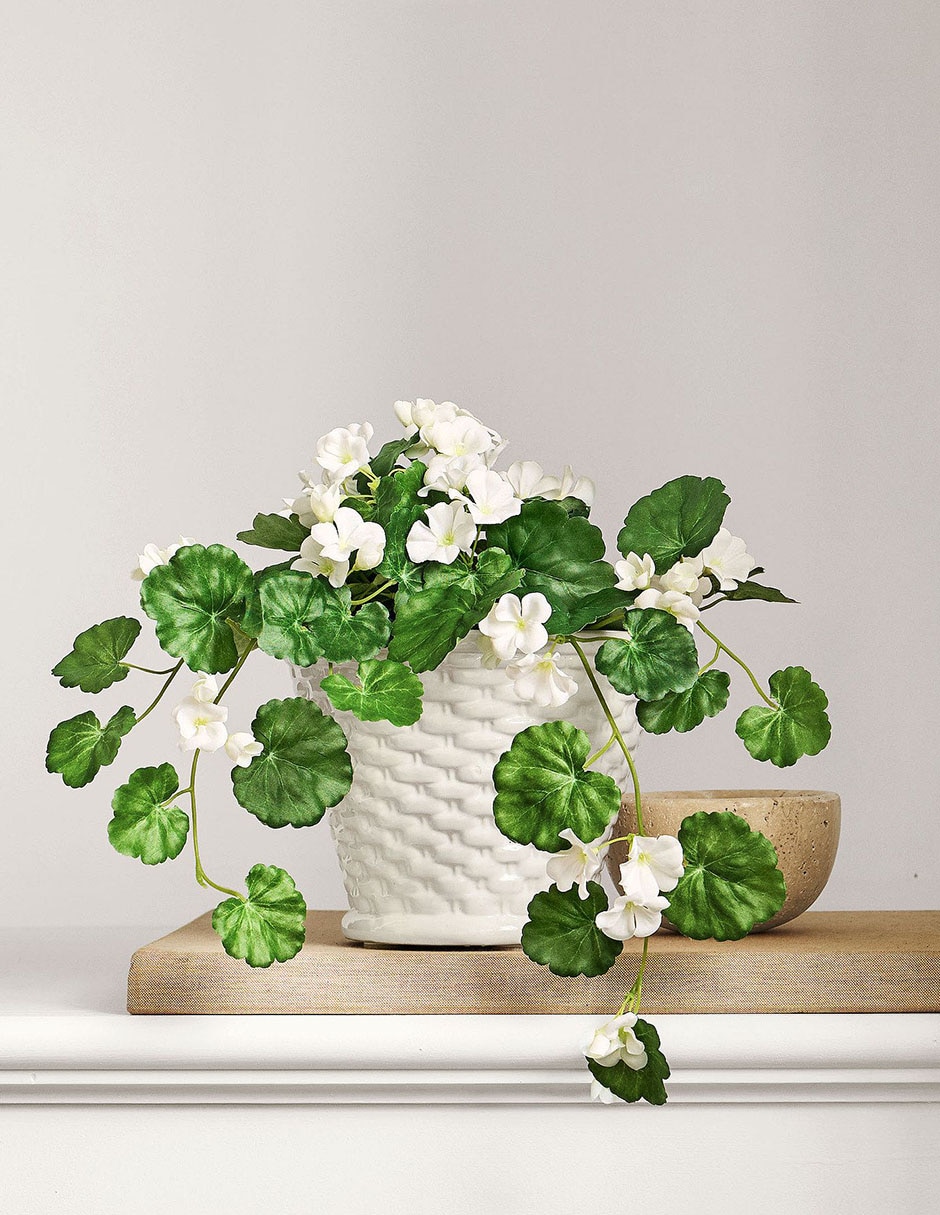 Planta colgante geranio artificial Geranium 3