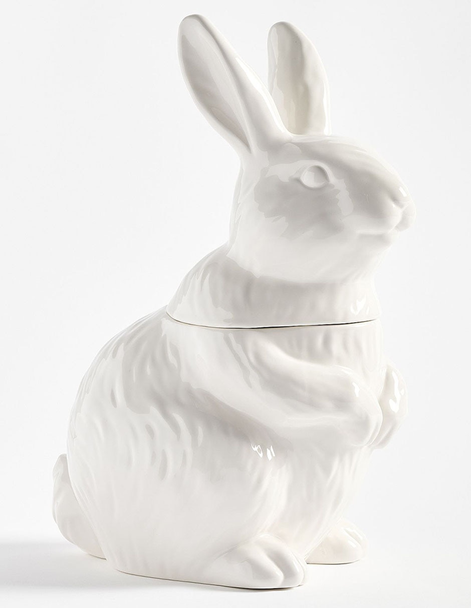 Galletero Floral Bunny de cerámica Galletero Floral Bunny de cerámica