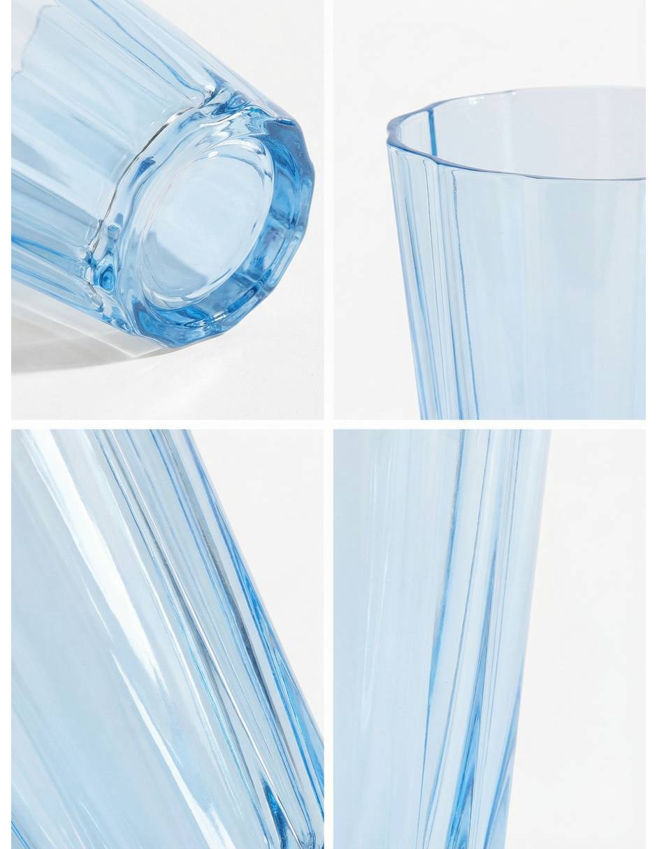 Vaso de agua Fluted de vidrio 2