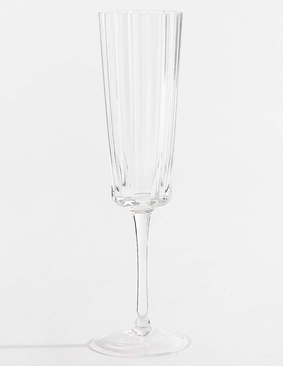 Copa para vino Fluted de vidrio