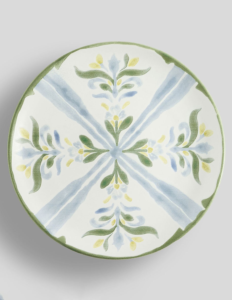 Set de plato para ensalada Chambray de arcilla 4 piezas