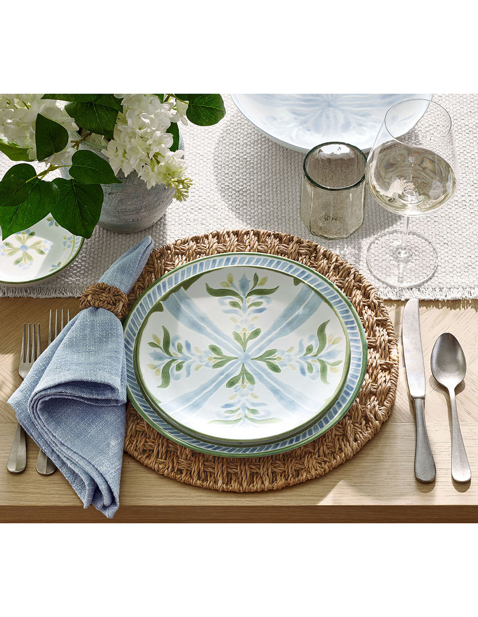 Set de plato para ensalada Chambray de arcilla 4 piezas 2