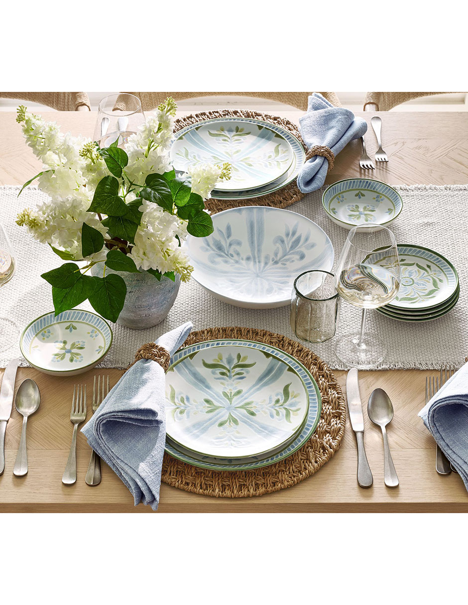 Set de plato para ensalada Chambray de arcilla 4 piezas 3